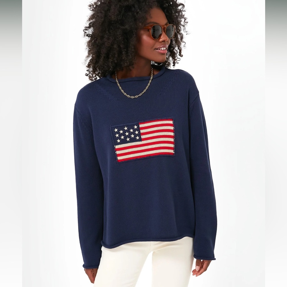 NWT Tuckernuck Navy Americana Sweater - Size XL